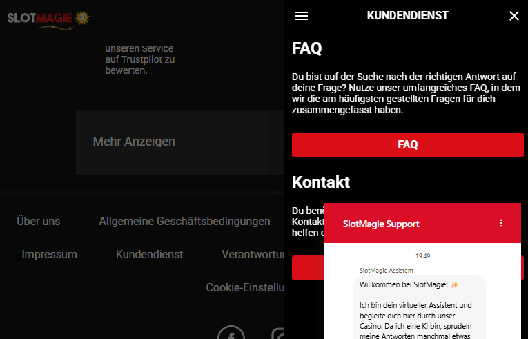 SlotMagie Support