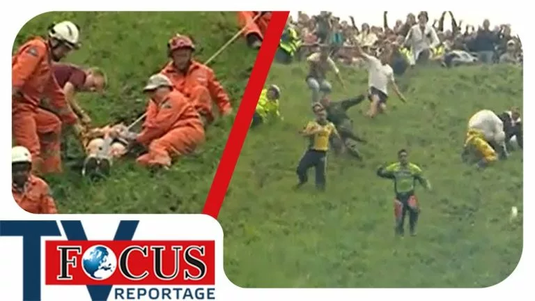 Video: Cheese-Rolling: Ein verrückter Extremsport der anderen Art | Focus TV Reportage Classics
