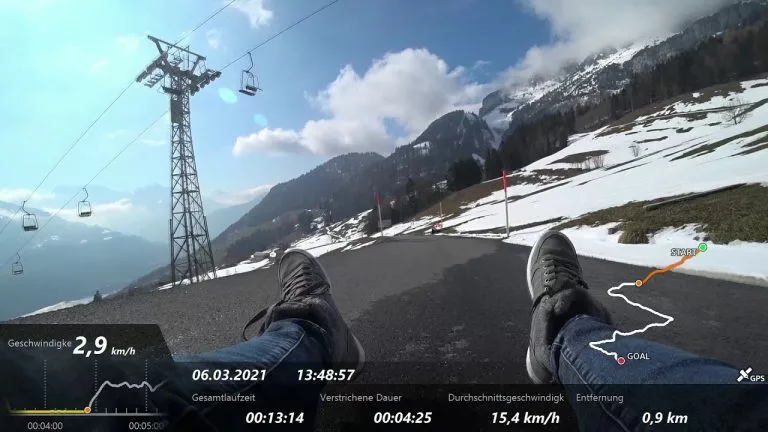 Video: first time tandem streetluge on the lugeboard