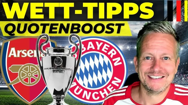 Video: Arsenal - Bayern ⚽️ Wett-Tipps heute [Fußball-Champions-League Viertelfinale Hinspiel]
